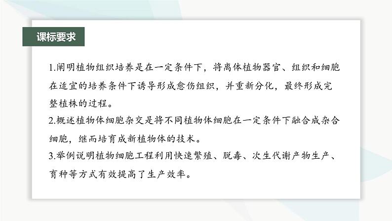 苏教版2024届高考生物一轮复习植物细胞工程课件第2页