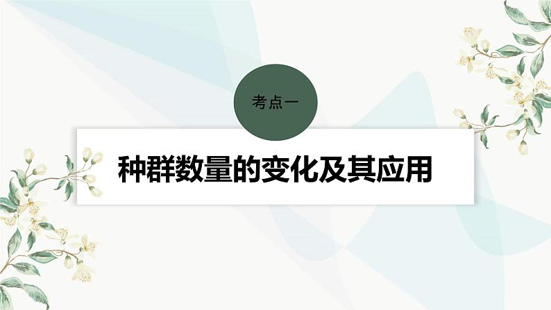 苏教版2024届高考生物一轮复习种群数量的变化课件第4页