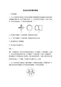 2024届苏教版高考生物一轮复习染色体变异作业含答案