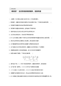 人教版2024届高考生物一轮复习生态系统的物质循环、信息传递作业含答案