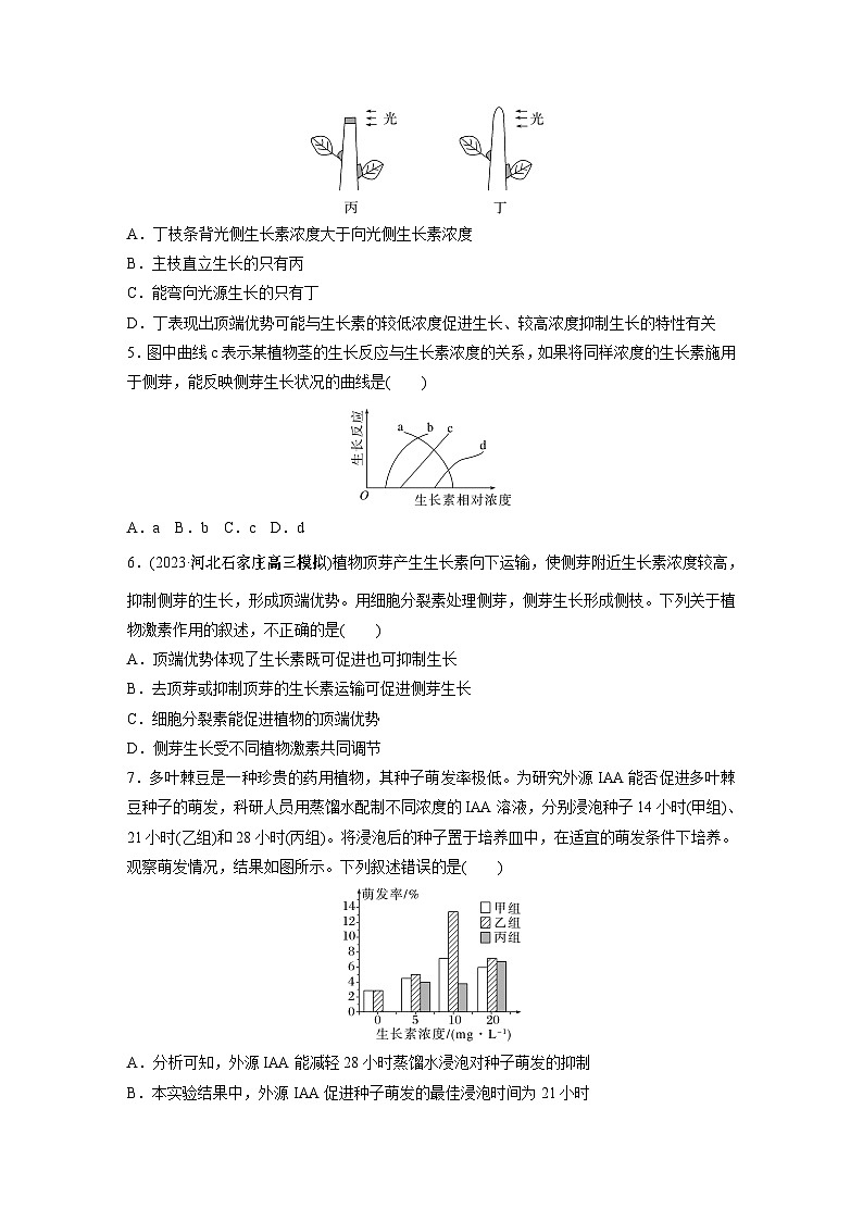 第8单元　课时练9　植物生长素及其生理作用第2页