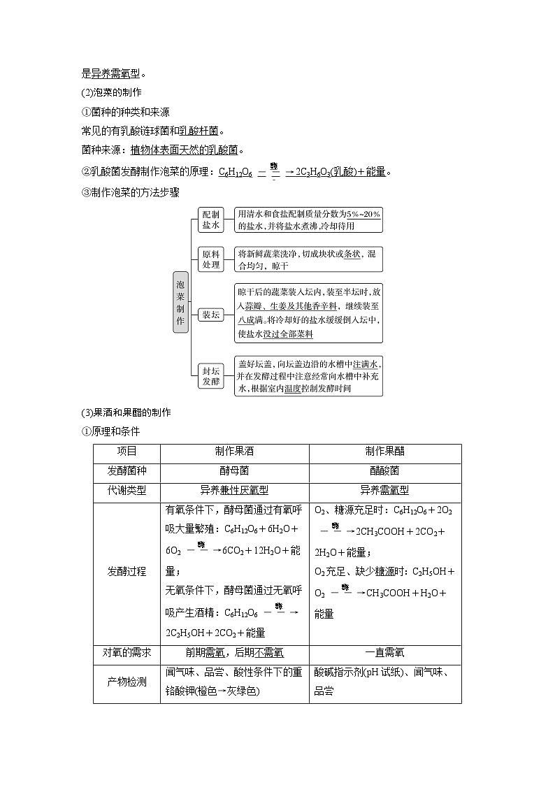 2024年高考生物一轮复习（新人教版） 第10单元　第1课时　传统发酵技术的应用、发酵工程及其应用 练习课件02