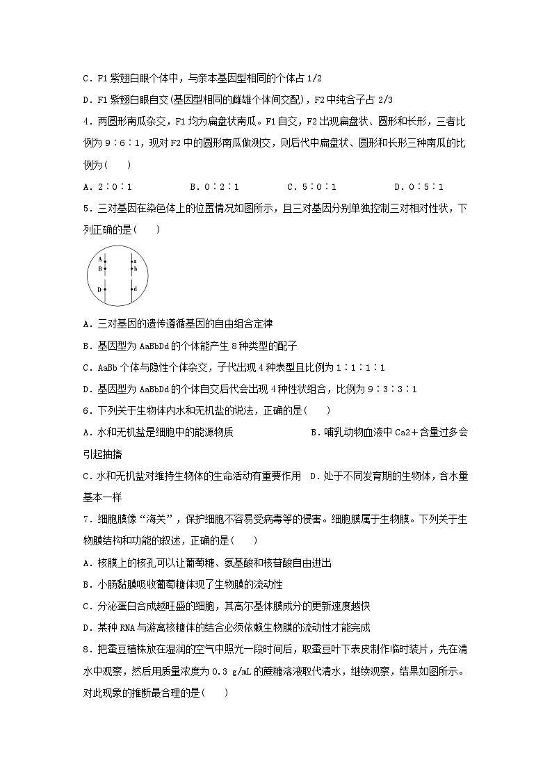 陕西省西安市2022-2023高一下学期期末生物试卷+答案02