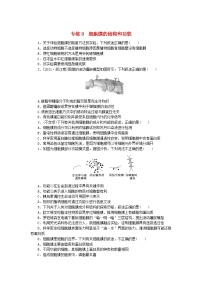 新高考2024版高考生物一轮复习微专题小练习专练9细胞膜的结构和功能