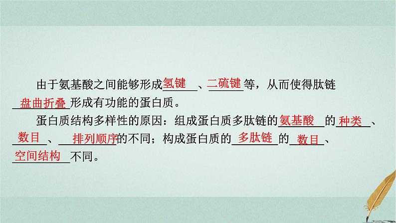 普通高中生物学业水平合格性考试复习第一章细胞的分子组成课件第5页