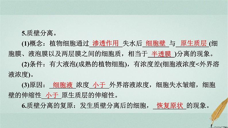 普通高中生物学业水平合格性考试复习第三章细胞的代谢课件07