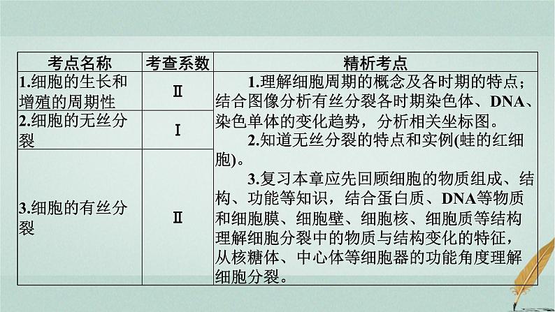 普通高中生物学业水平合格性考试复习第四章细胞的增殖课件02