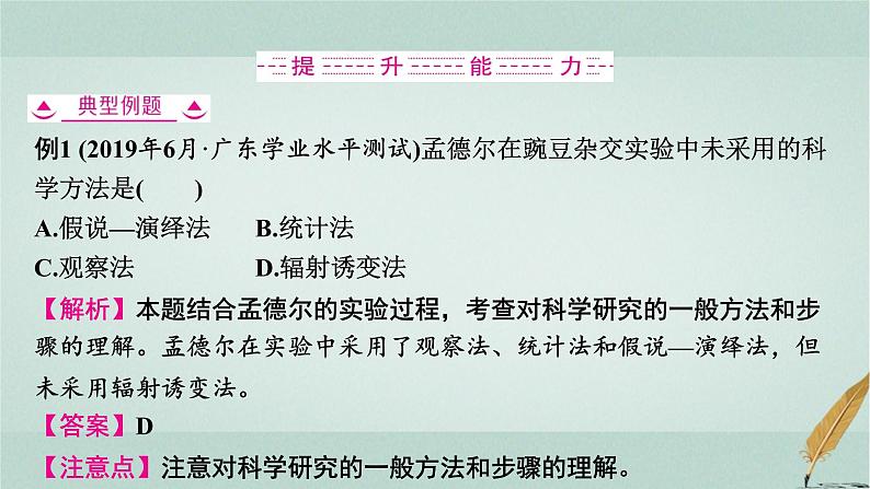 普通高中生物学业水平合格性考试复习第八章遗传的基本规律课件第6页