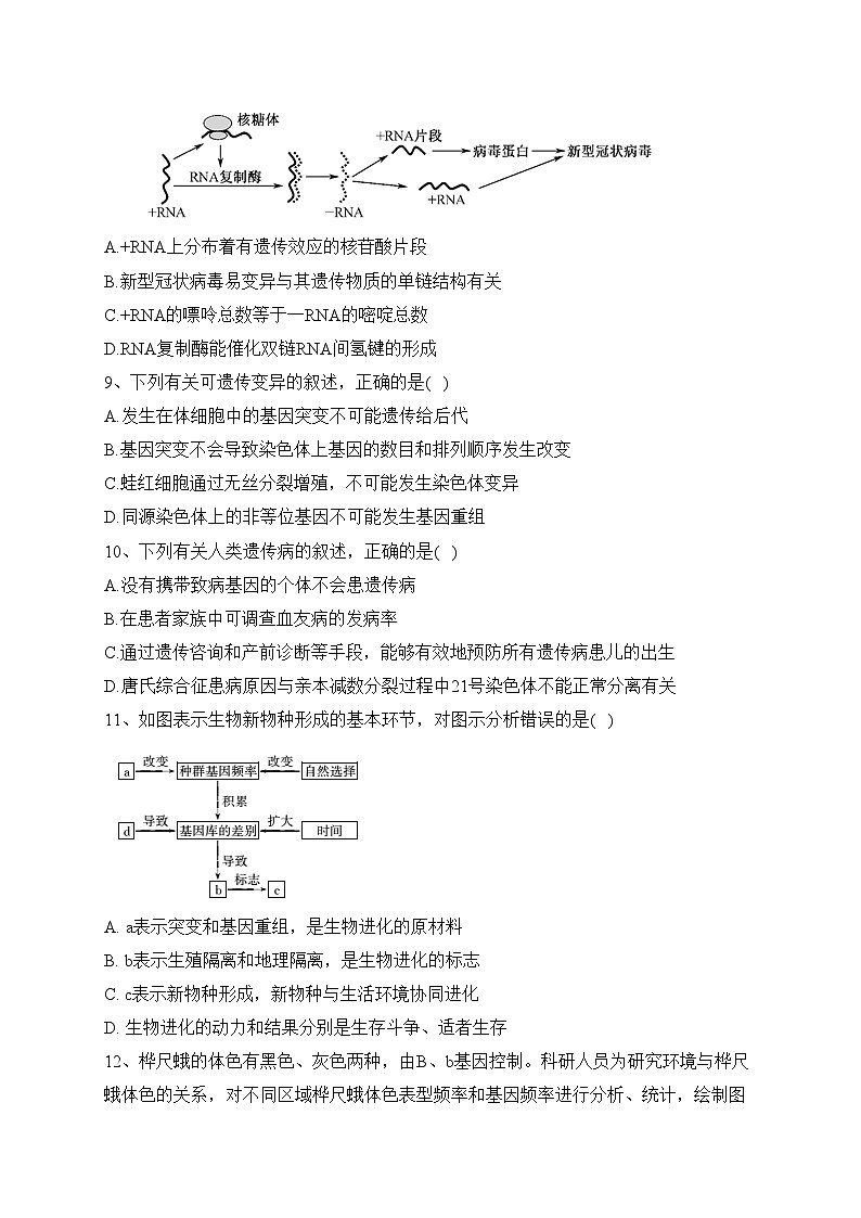 江西省南昌市等5地联考2022-2023学年高一下学期期末考试生物试卷（含答案）03