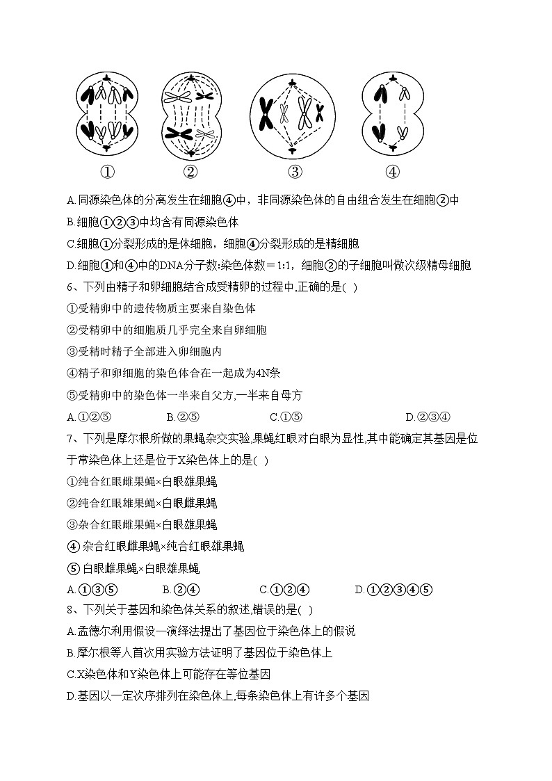 甘肃省张掖市某重点校2022-2023学年高一下学期6月月考生物试卷（含答案）02