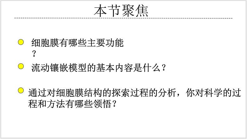 人教版2019必修一高中生物学3.1《细胞膜的结构和功能》课件+同步分层练习02