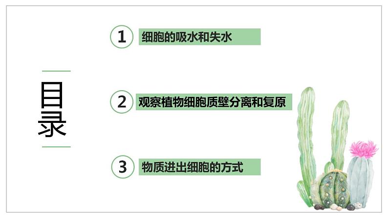 高考生物一轮复习精品课件专题2.3 物质跨膜运输的方式和实例（含解析）第3页