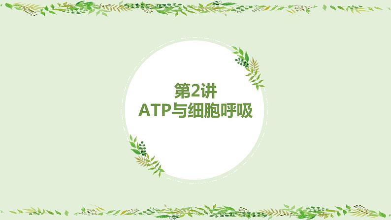 高考生物一轮复习精品课件专题3.2 ATP与细胞呼吸（含解析）第3页