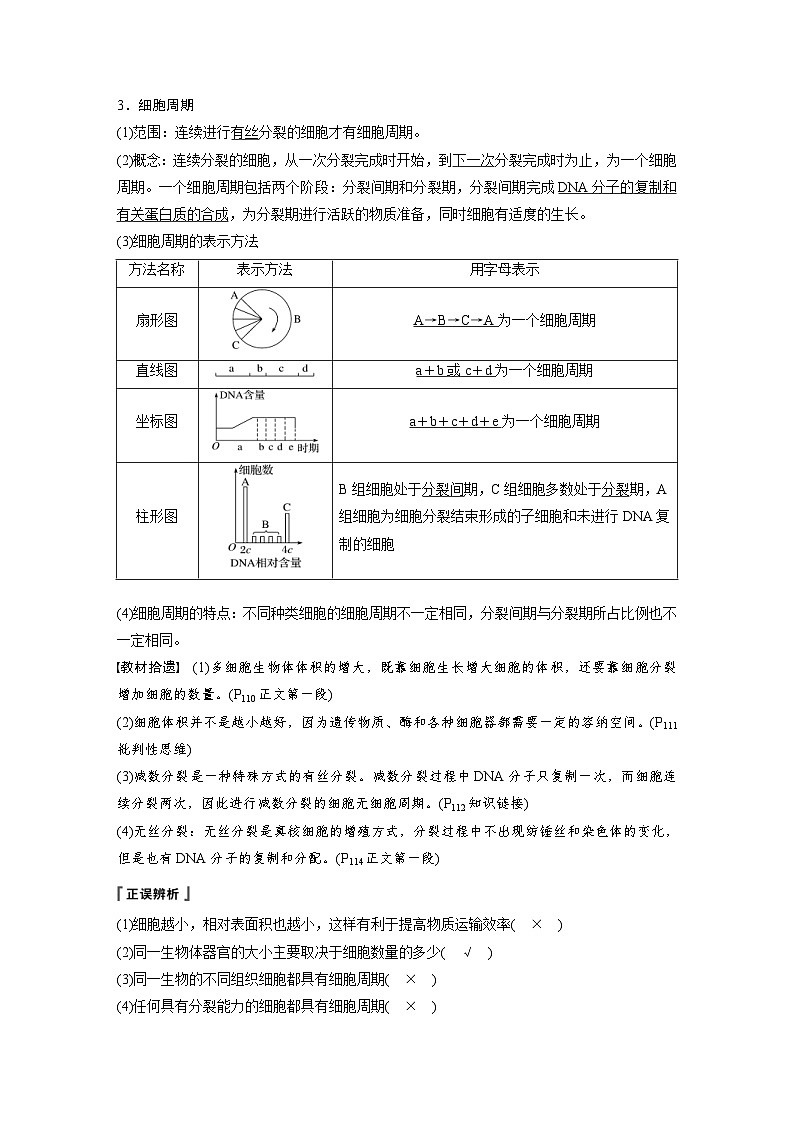 高考生物一轮复习讲练 第4单元 第11讲　细胞的增殖 (含解析)02