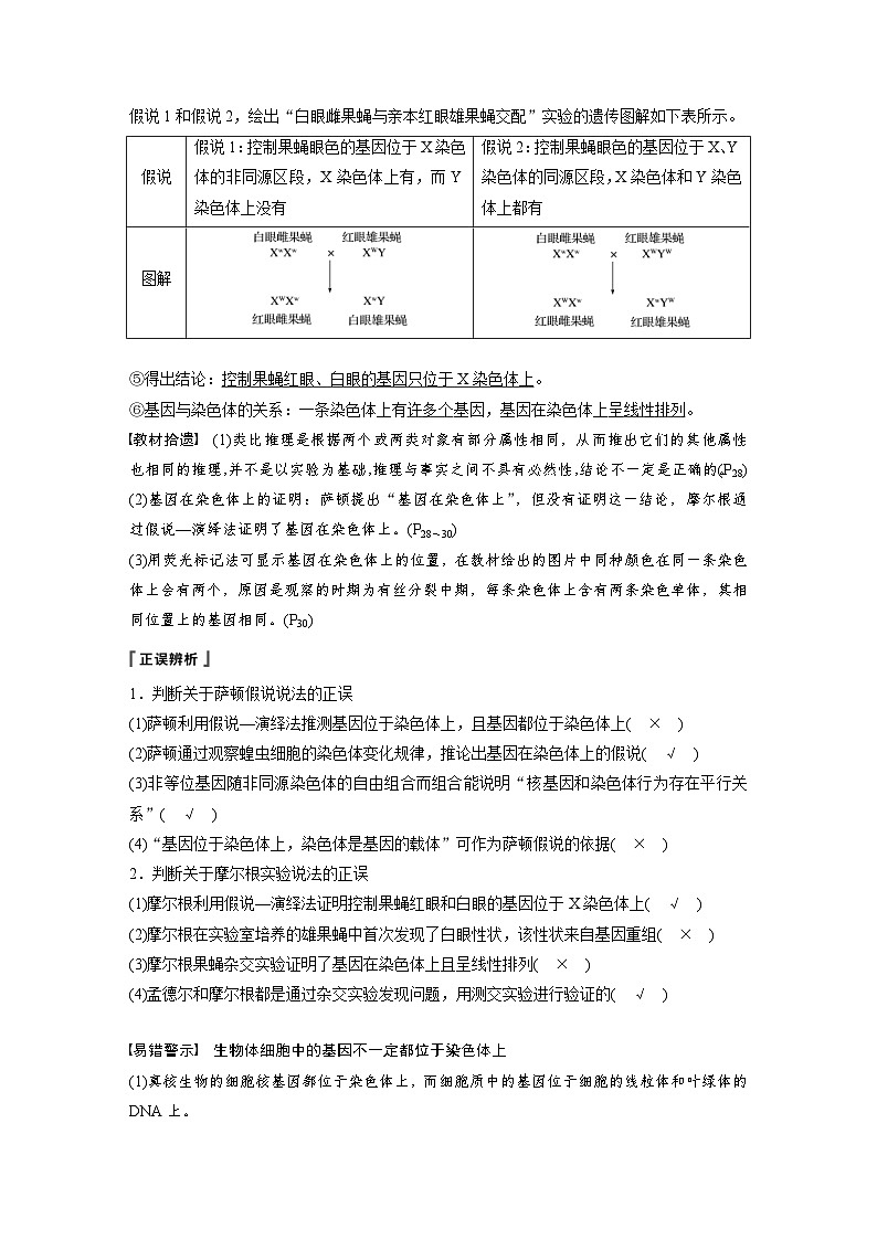 高考生物一轮复习讲练 第5单元 第16讲　基因在染色体上、伴性遗传和人类遗传病 (含解析)第3页