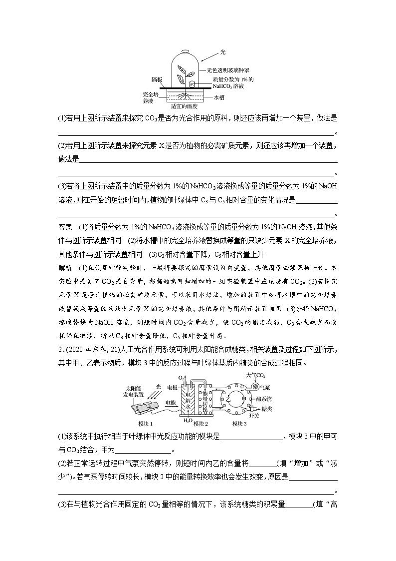 (新高考)高考生物二轮复习第1部分 专题突破 专题2 实验探究（一） 植物生理类的实验探究(含解析)第2页