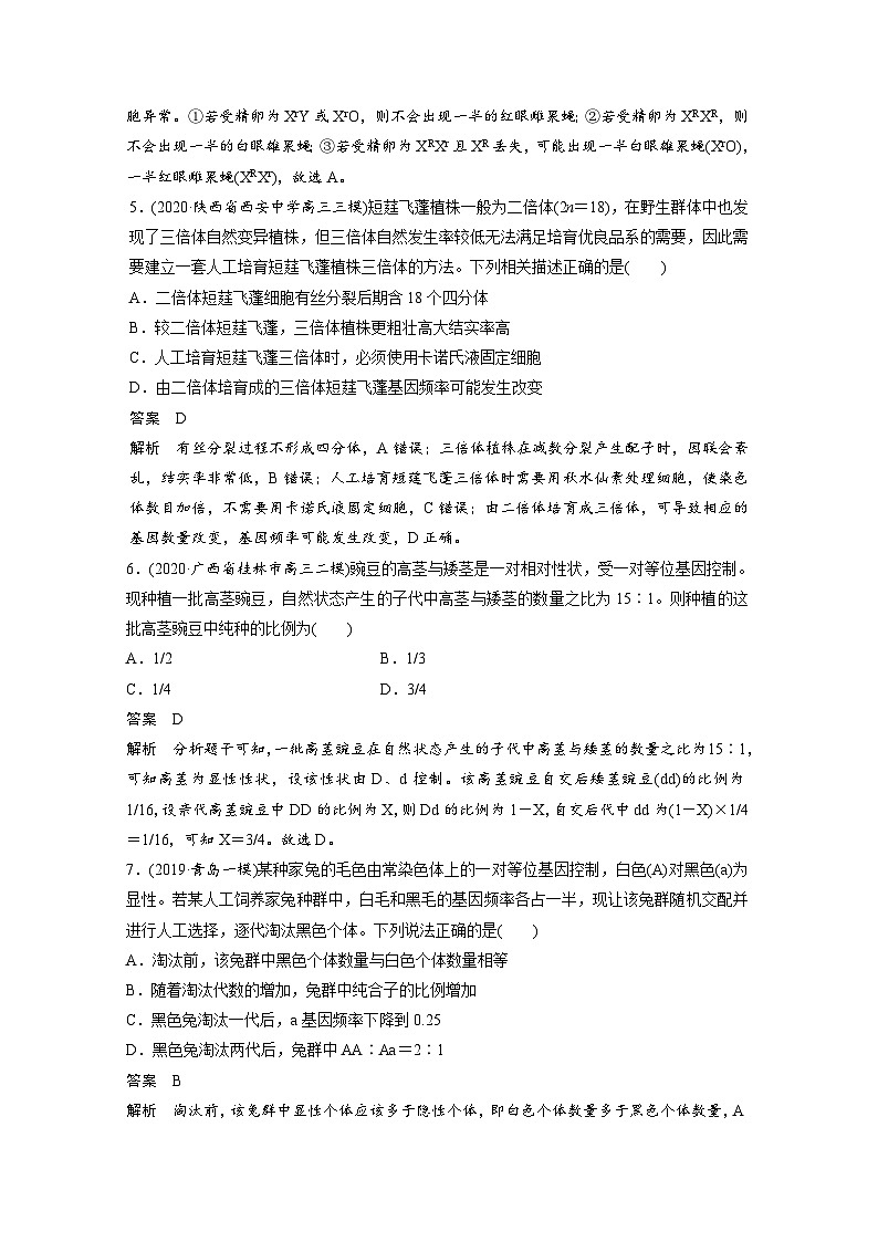(新高考)高考生物二轮复习第1部分 专题突破 专题4 专题强化练(含解析)第3页