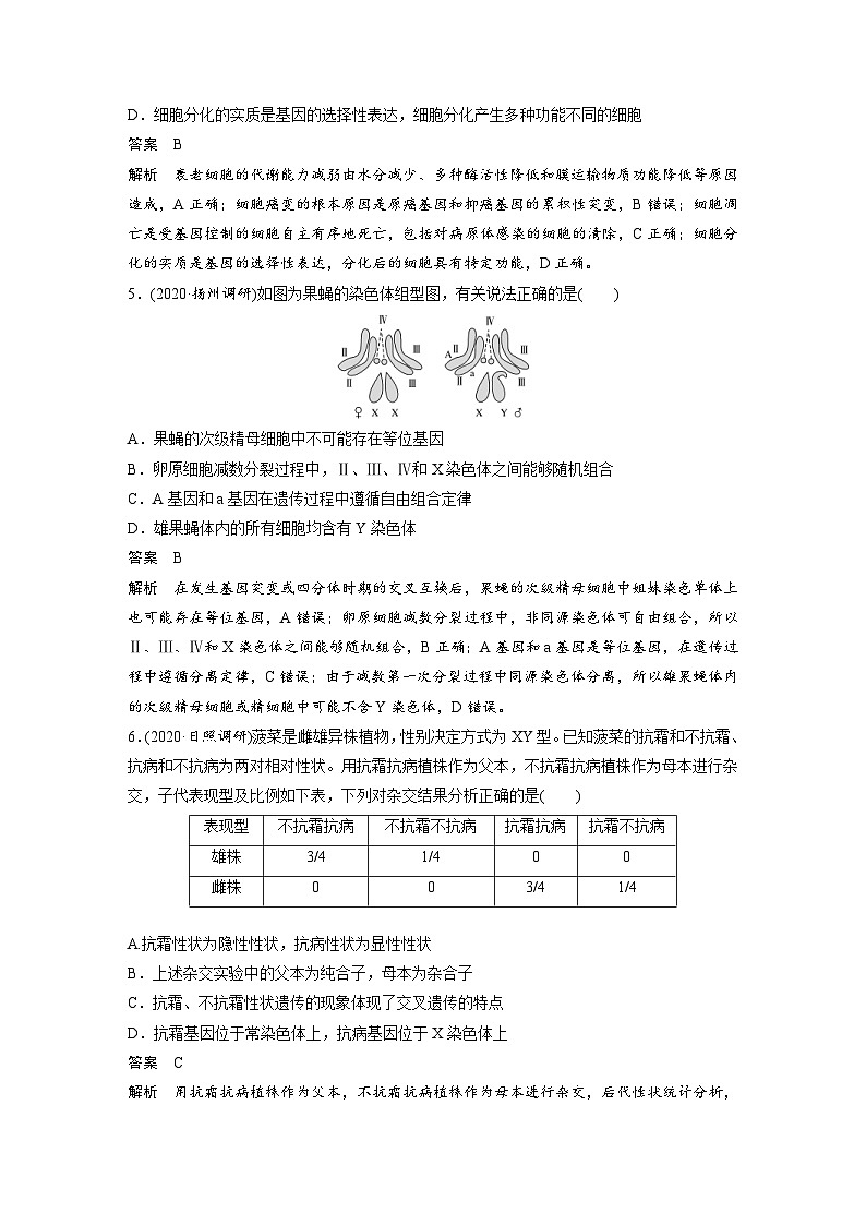 (新高考)高考生物二轮复习第3部分 题型增分练 仿真训练 仿真训练(三)(含解析)第2页