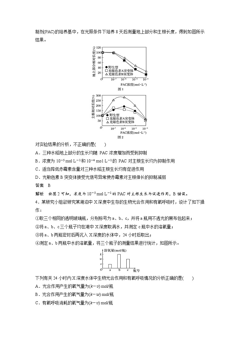 (新高考)高考生物二轮复习第3部分 题型增分练 选择题专练 第10练　图表信息题(含解析)第2页