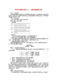 高考生物一轮复习高考必考教材实验九 观察细胞减数分裂（含解析）