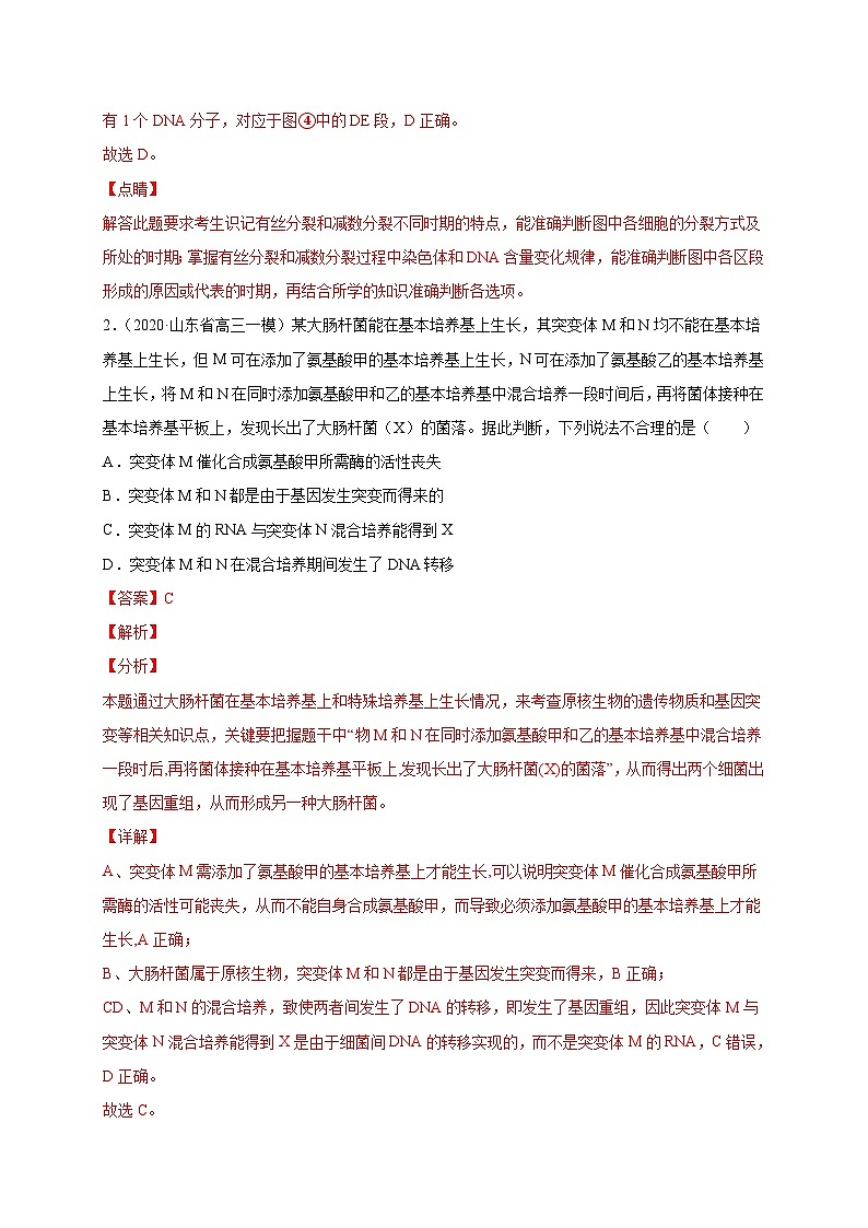 高考生物三轮冲刺高分突破练习专练12 遗传与进化冲刺高考50题-（含解析）02