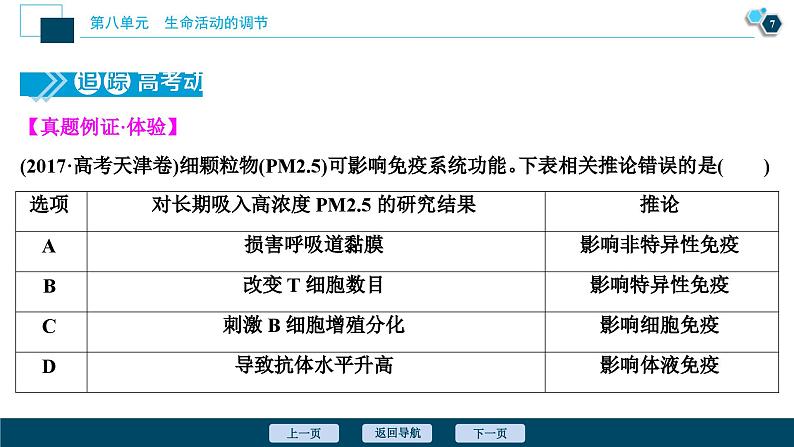 高考生物一轮复习课件第8单元　第26讲　免疫调节 (含解析)第8页