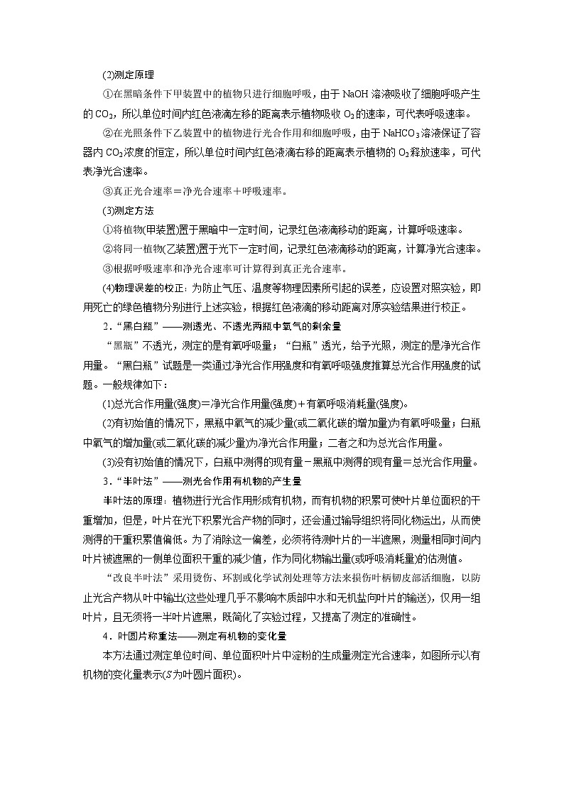 高考生物一轮复习考点过关练习第3单元　加强提升课(2)　辨析“三率”及“三率”测定的5种实验模型 (含解析)03
