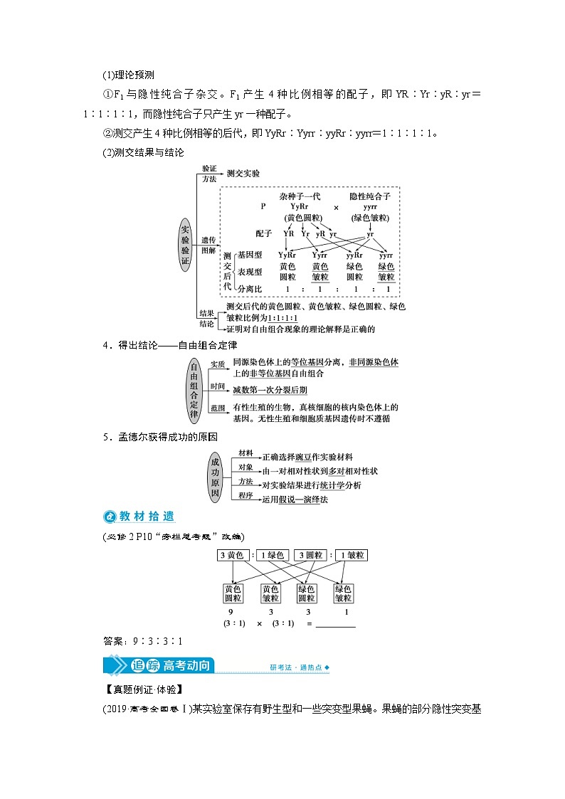 高考生物一轮复习考点过关练习第5单元　第15讲　基因的自由组合定律(含解析)第2页
