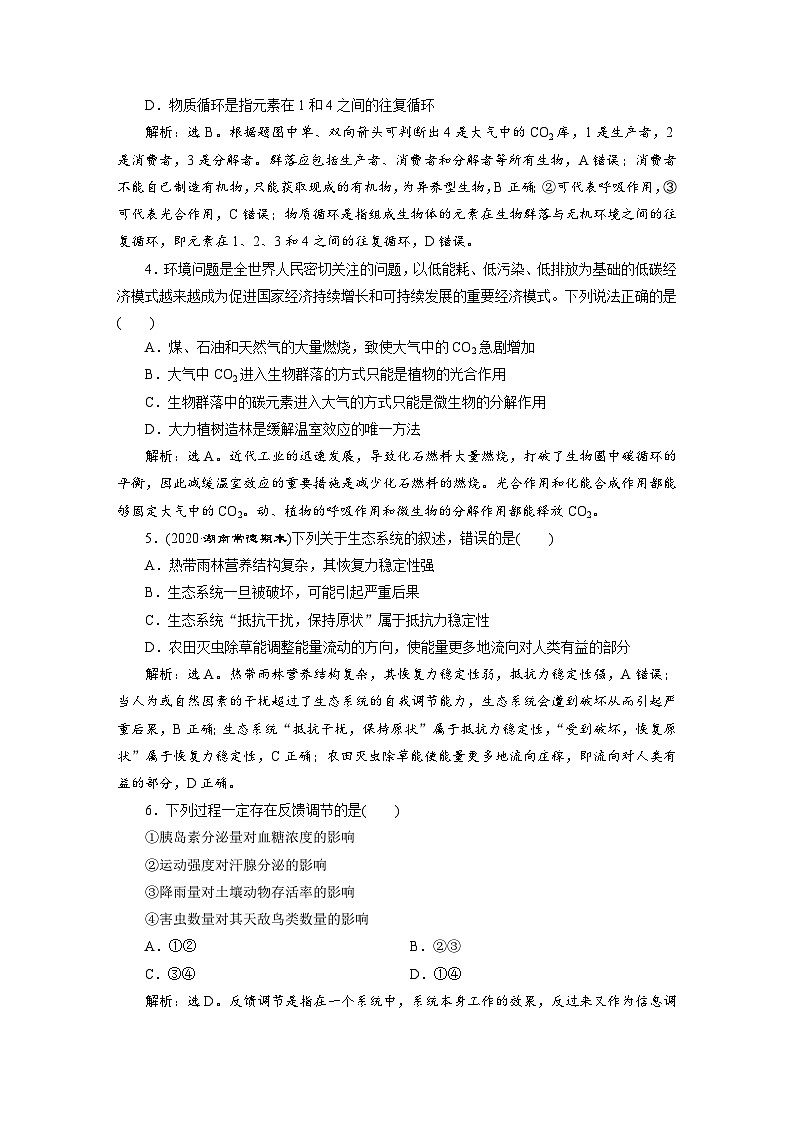 高考生物一轮复习考点过关练习第9单元　第31讲　高效作业知能提升 (含解析)第2页