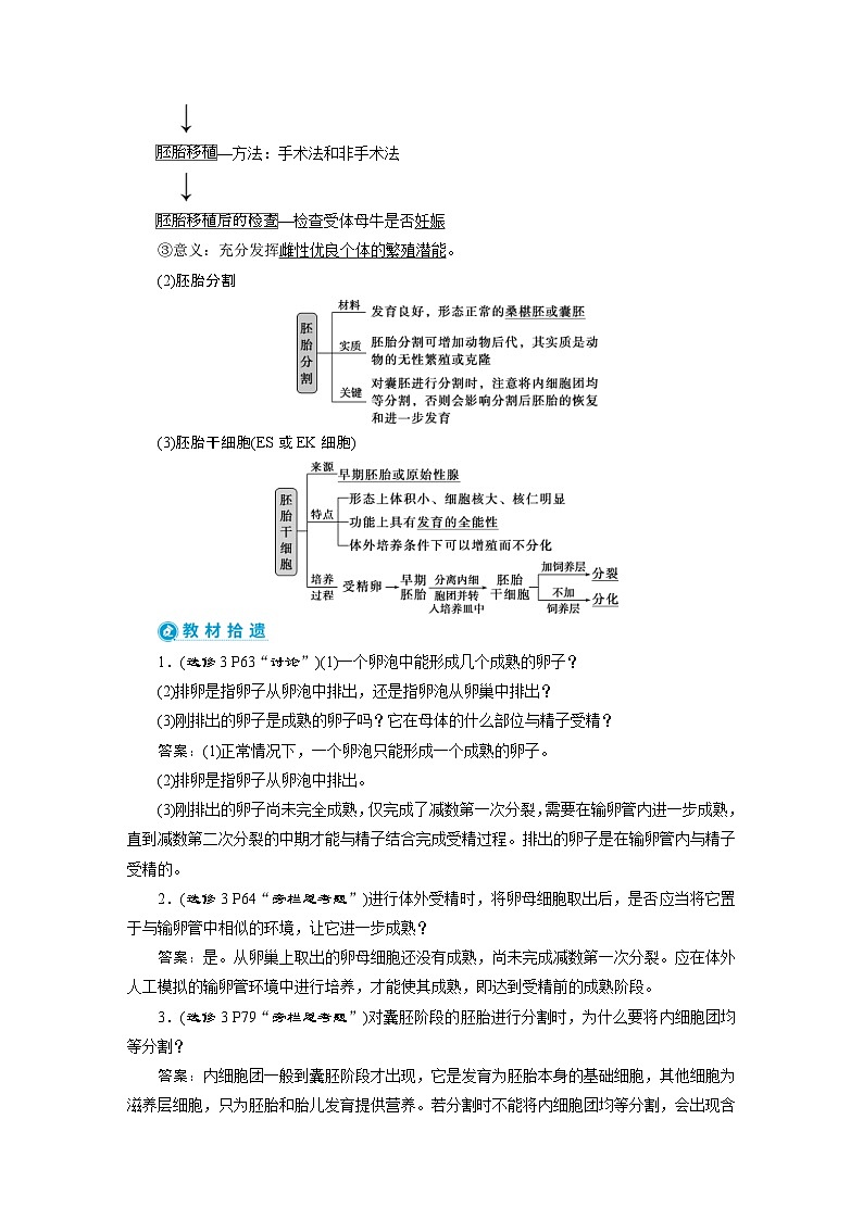 高考生物一轮复习考点过关练习第10单元　第35讲　胚胎工程与生态工程 (含解析)03