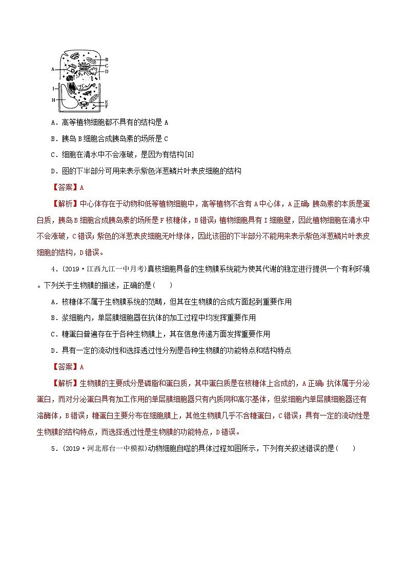 高考生物一轮复习专题2.2细胞器精练（含解析）第2页