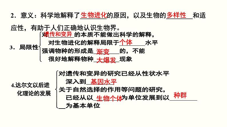 高考生物二轮复习课件专题13 生物的进化第5页