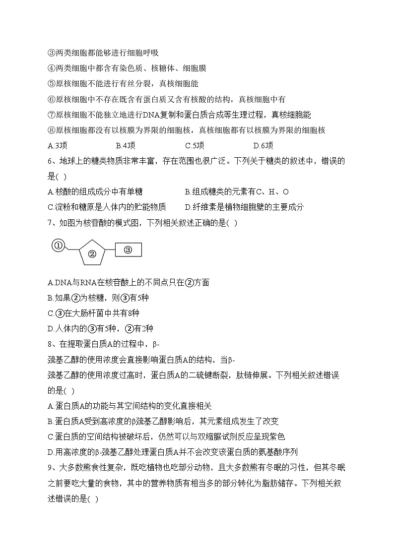 攀枝花市成都外国语学校2021-2022学年高二下学期6月月考生物试卷（含答案）第2页