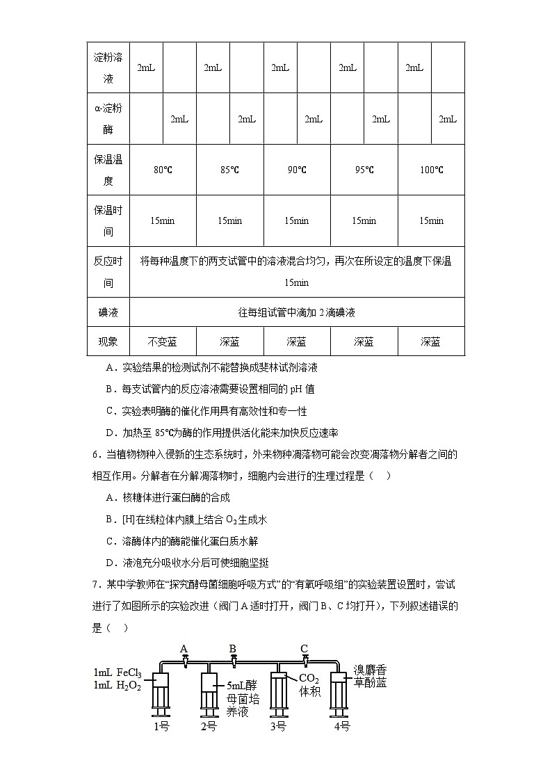 2023届湖北省武汉市新洲区一中高三5月第四次适应性训练生物试题（含解析）02
