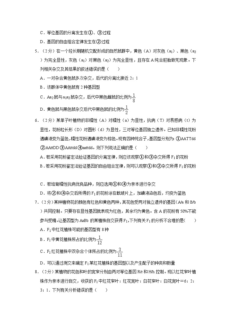 2021-2022学年广东省广州市八校联考高一（下）期中生物试卷（含答案）02