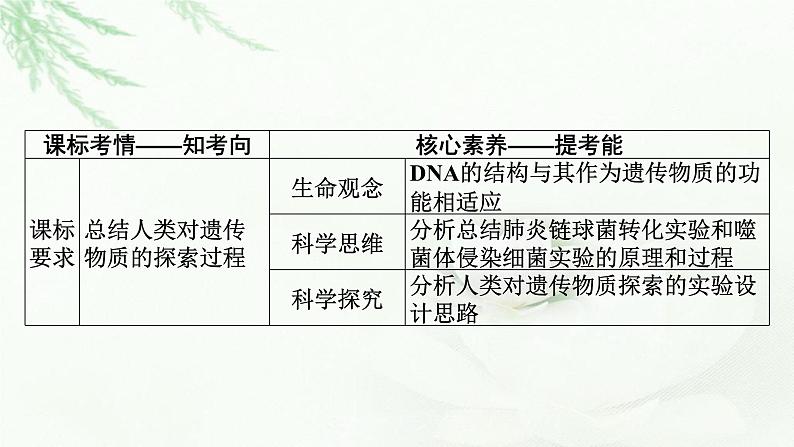 2024届高考生物一轮复习第六单元基因的本质基因的表达第1讲DNA是主要的遗传物质课件第2页