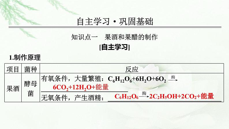 2024届高考生物一轮复习第十二单元发酵工程第1讲传统发酵技术的应用课件第3页