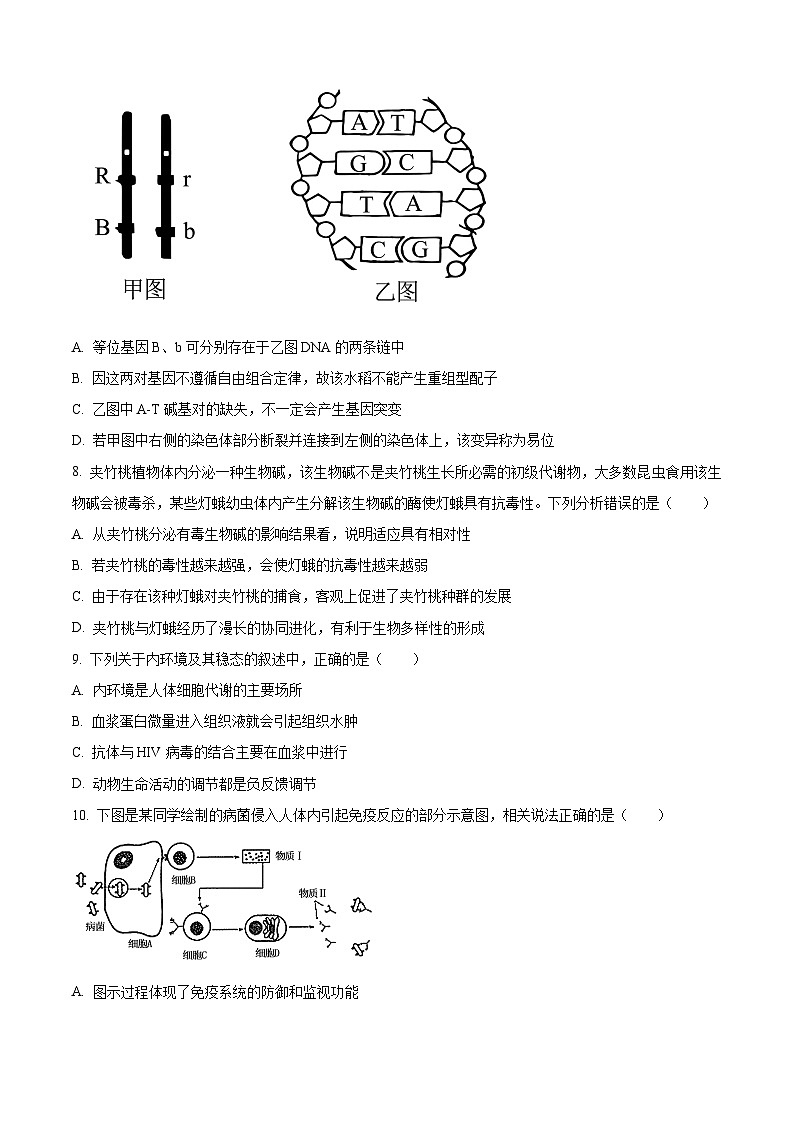 2023宣城高二下学期期末生物试题含解析03