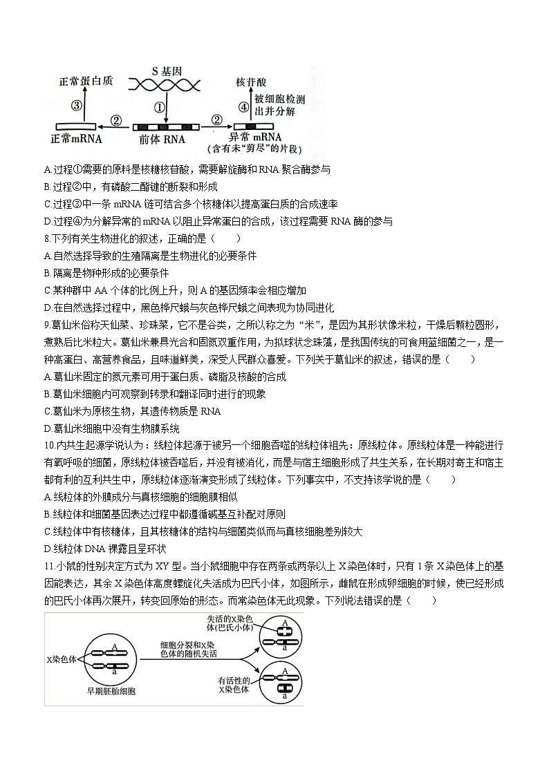 湖南省郴州市2022-2023学年高一生物下学期期末试题（Word版附答案）03
