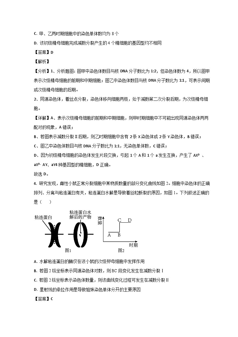 山东省东营市2022-2023学年高一生物下学期期末考试试题（Word版附解析）03