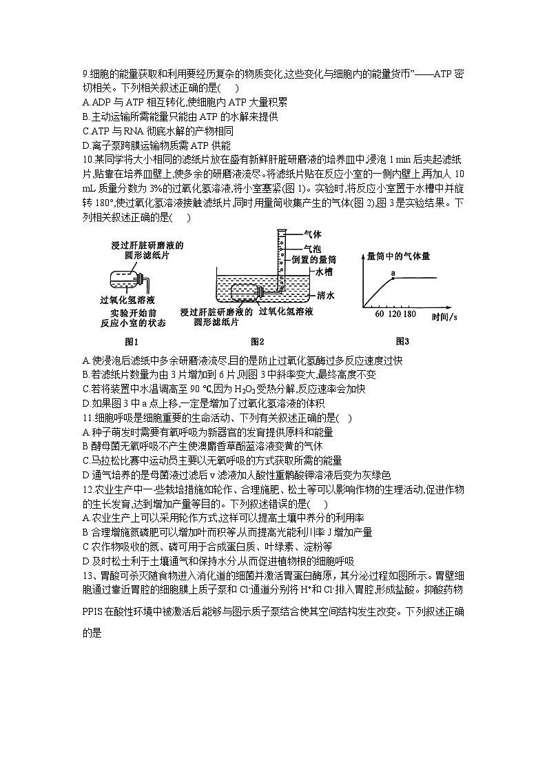 河北省保定市六校联盟2022-2023学年高二下学期期末考试生物试题03