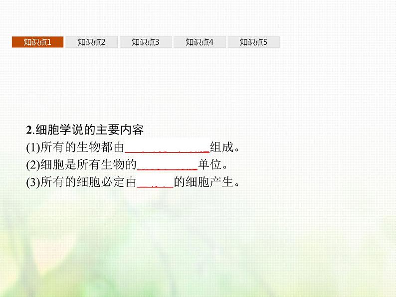 高中生物学考复习专题第一单元细胞的分子组成与结构2细胞的结构课件第5页