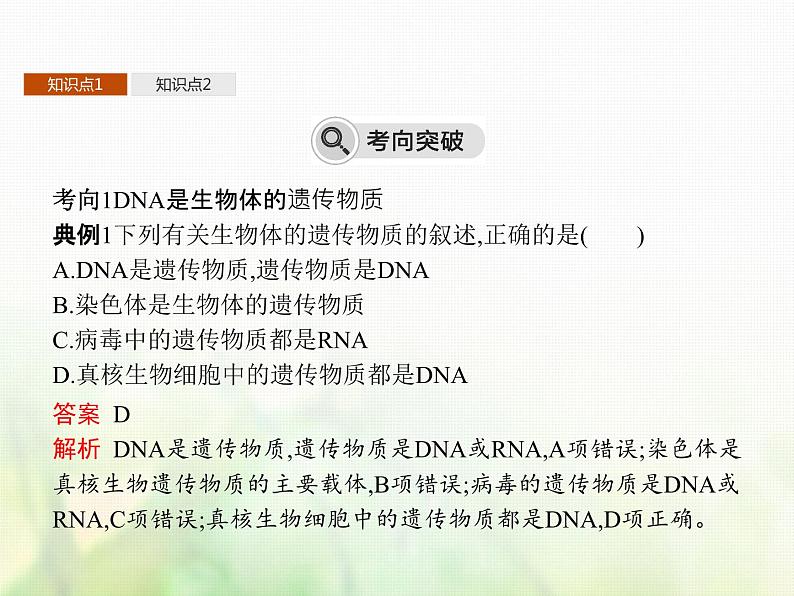 高中生物学考复习专题第六单元遗传的分子基础13核酸是遗传物质课件第7页