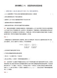 2024届人教版高考生物一轮复习基因突变和基因重组作业（不定项）含答案