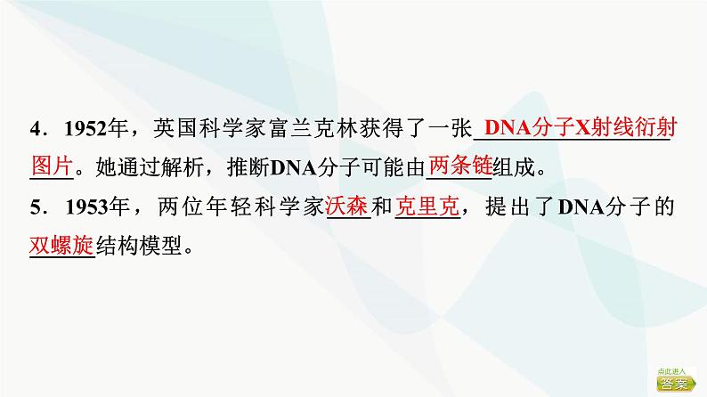 2024届苏教版高考生物一轮复习DNA分子的结构和复制课件第5页