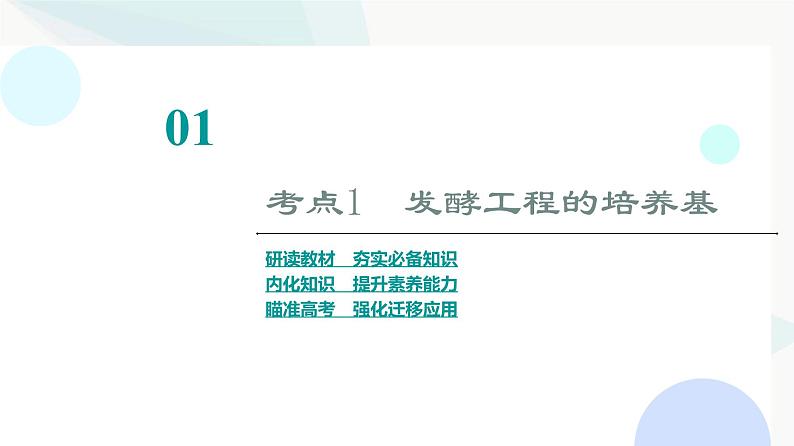 2024届苏教版高考生物一轮复习发酵工程的培养基和无菌技术课件第3页