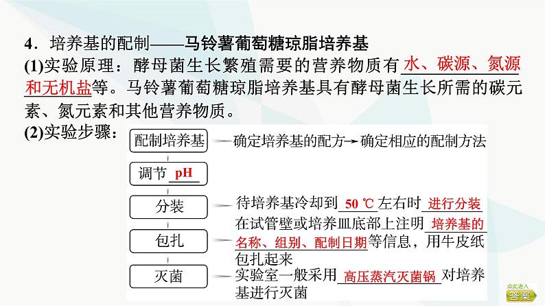 2024届苏教版高考生物一轮复习发酵工程的培养基和无菌技术课件第8页