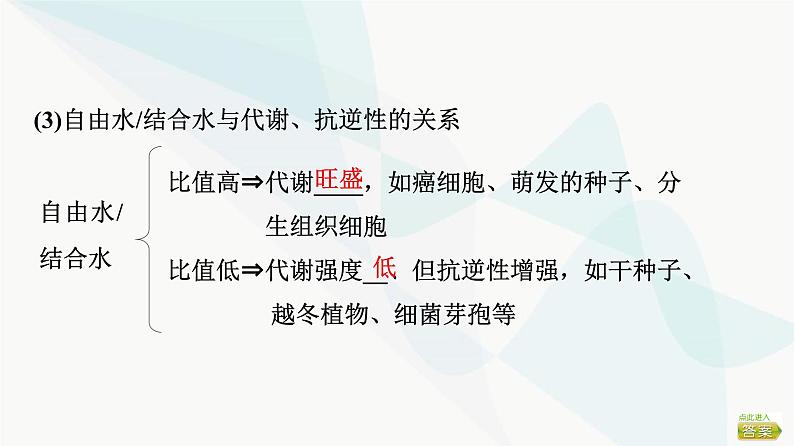 2024届苏教版高考生物一轮复习细胞中的元素、无机化合物、糖类和脂质课件第8页