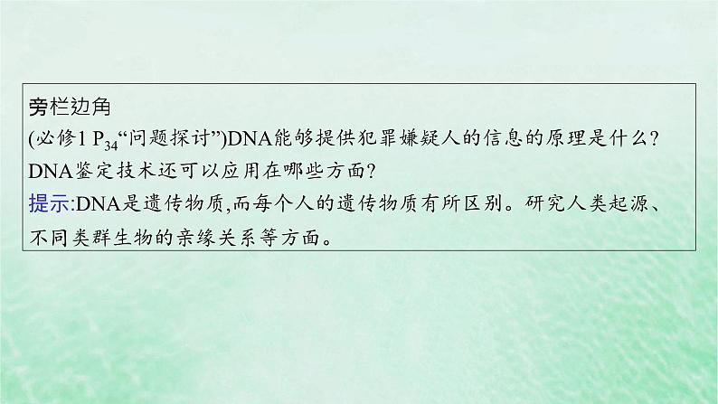 适用于新教材2024版高考生物一轮总复习第1单元细胞的概述细胞的分子组成第4讲核酸生物大分子的多样性及判定课件新人教版第8页