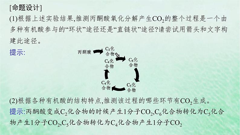 适用于新教材2024版高考生物一轮总复习第3单元细胞的代谢情境突破课2细胞呼吸过程的深入探究课件新人教版03